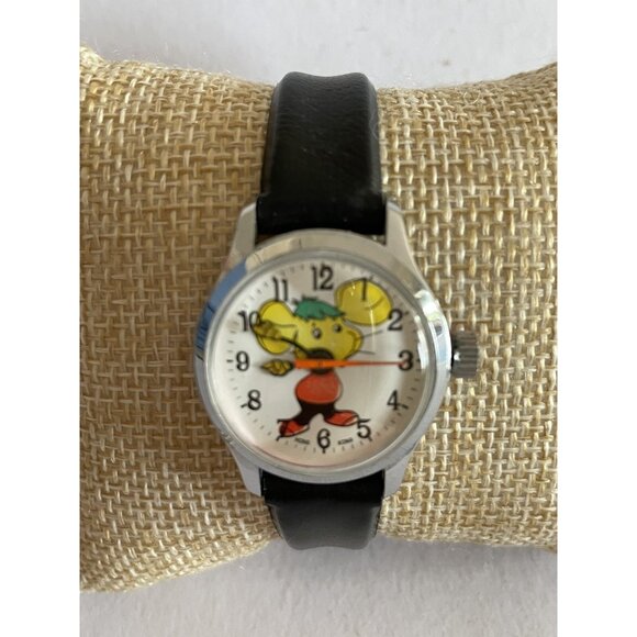 Topo Gigio Mouse Watch Hand Wind Mechanical Ed Sullivan Show Cartoon Vintage